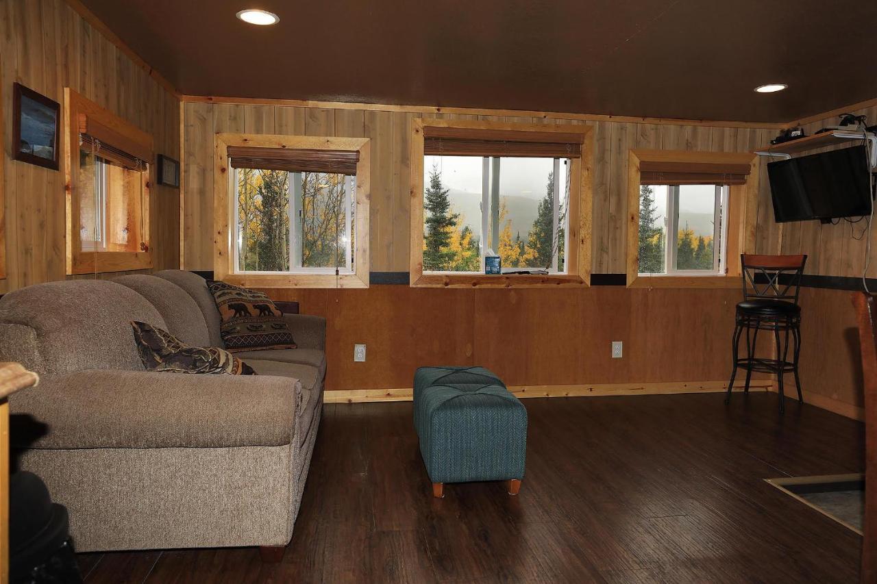 Denali Park View Family Log Cabin Экстерьер фото